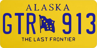 AK license plate GTR913