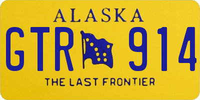 AK license plate GTR914