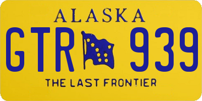 AK license plate GTR939