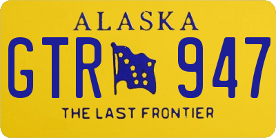 AK license plate GTR947