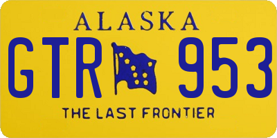 AK license plate GTR953