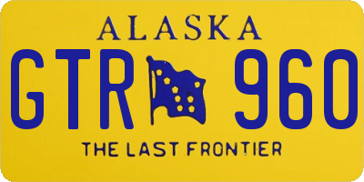 AK license plate GTR960