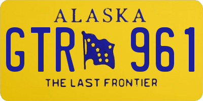 AK license plate GTR961