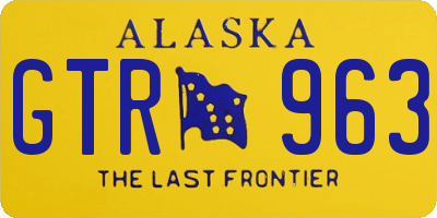 AK license plate GTR963