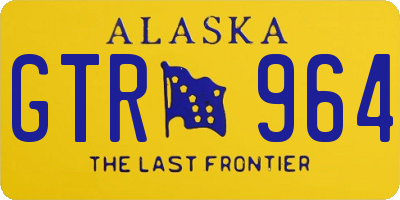 AK license plate GTR964