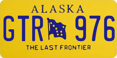 AK license plate GTR976