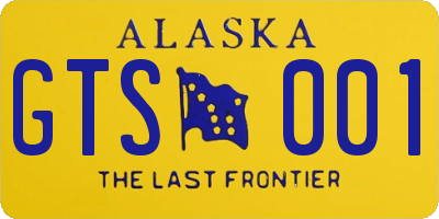 AK license plate GTS001