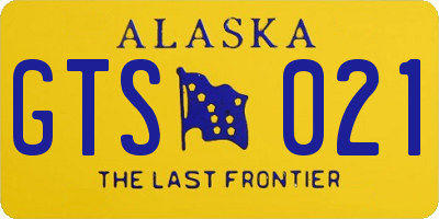 AK license plate GTS021