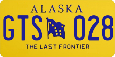 AK license plate GTS028