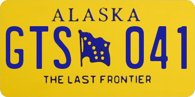 AK license plate GTS041