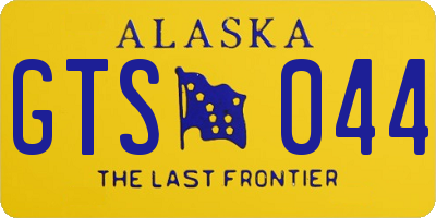 AK license plate GTS044