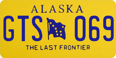 AK license plate GTS069