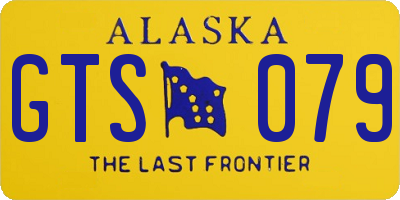 AK license plate GTS079