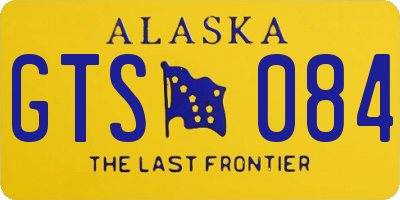 AK license plate GTS084