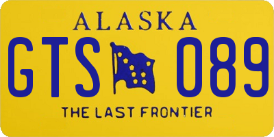 AK license plate GTS089