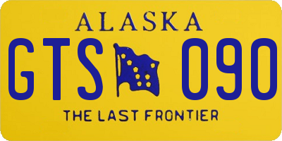 AK license plate GTS090