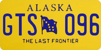 AK license plate GTS096