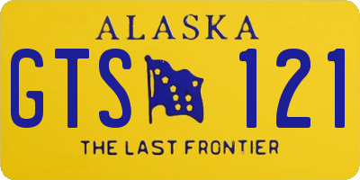 AK license plate GTS121