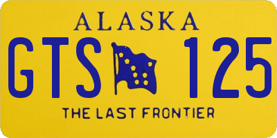 AK license plate GTS125