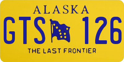 AK license plate GTS126