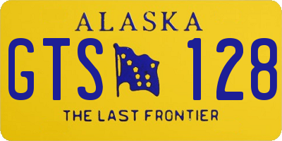 AK license plate GTS128