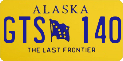 AK license plate GTS140