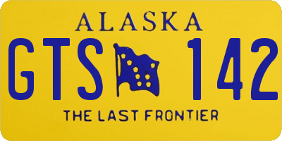 AK license plate GTS142