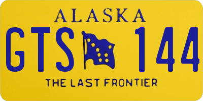 AK license plate GTS144