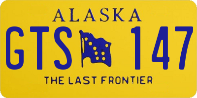 AK license plate GTS147