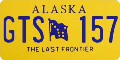 AK license plate GTS157
