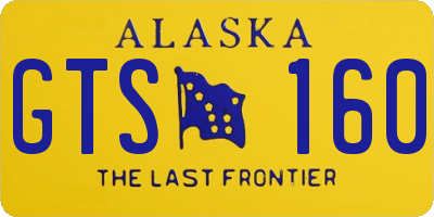 AK license plate GTS160