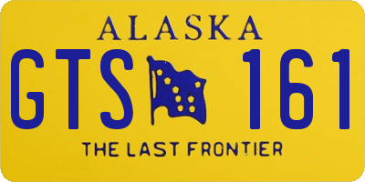 AK license plate GTS161