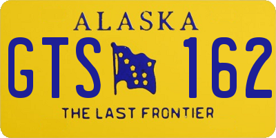 AK license plate GTS162