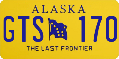 AK license plate GTS170
