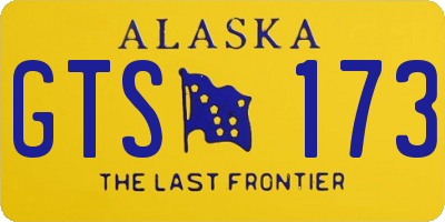 AK license plate GTS173