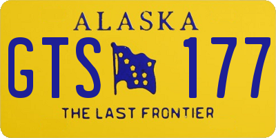 AK license plate GTS177
