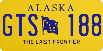 AK license plate GTS188