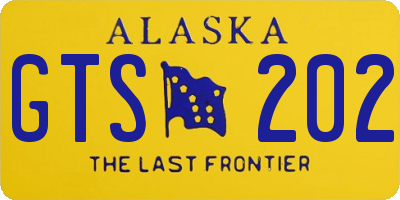 AK license plate GTS202