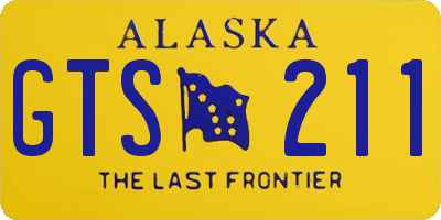 AK license plate GTS211