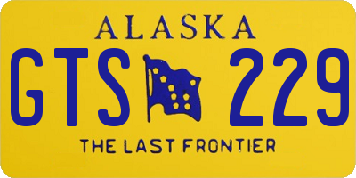 AK license plate GTS229