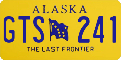 AK license plate GTS241