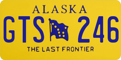 AK license plate GTS246