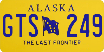 AK license plate GTS249