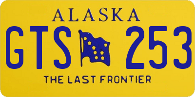 AK license plate GTS253
