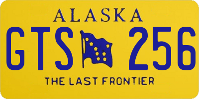 AK license plate GTS256