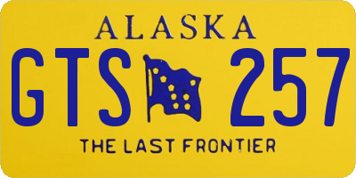 AK license plate GTS257
