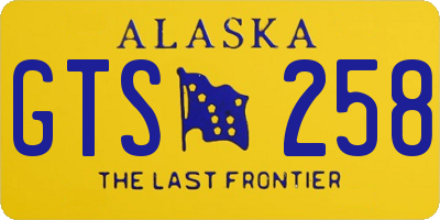 AK license plate GTS258