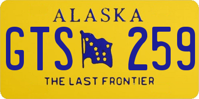 AK license plate GTS259