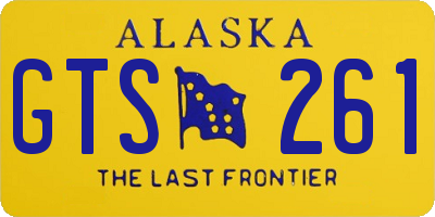 AK license plate GTS261