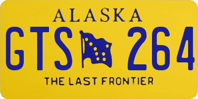 AK license plate GTS264